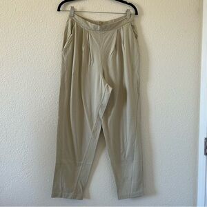 PETITES Vintage Cream Trousers Women Size PL